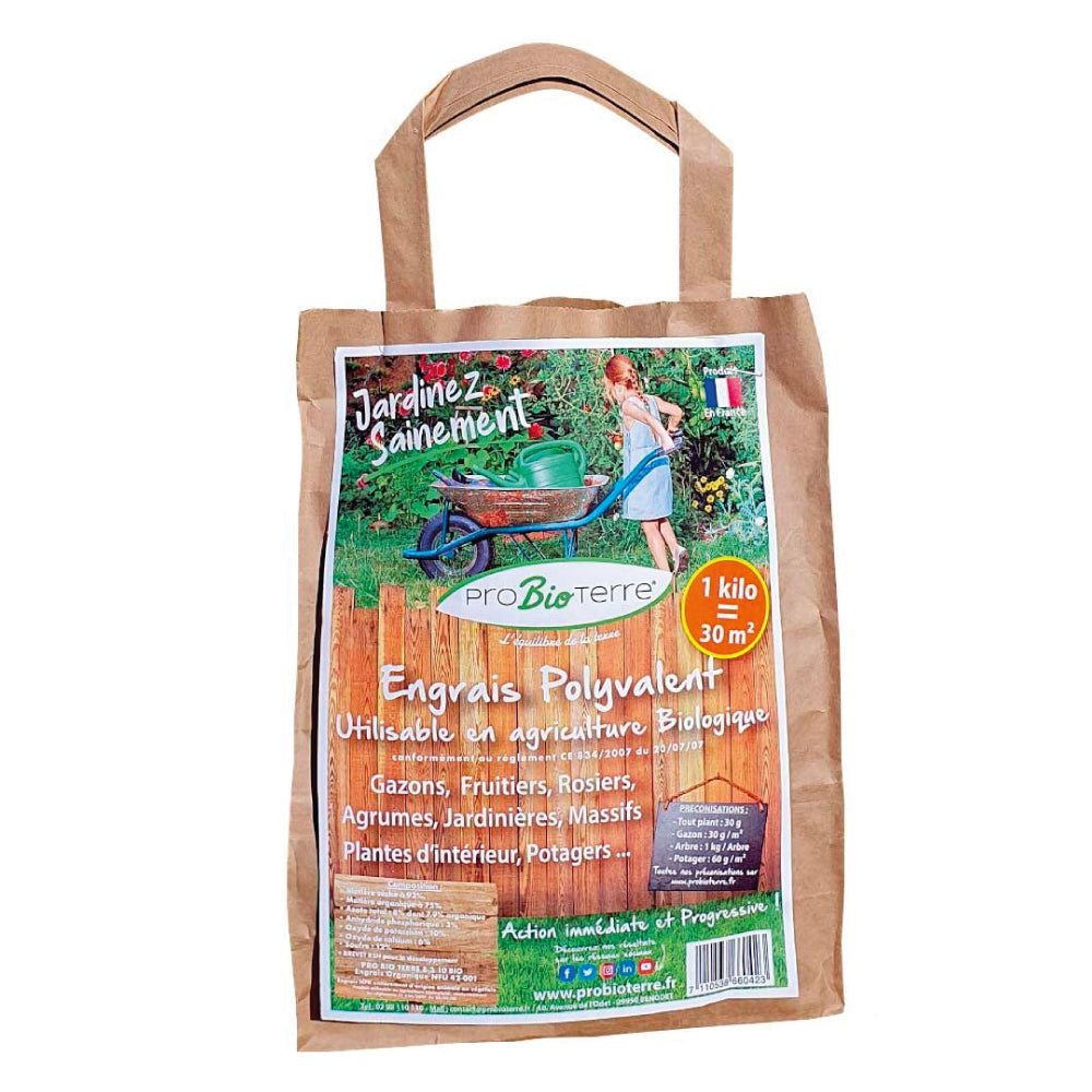 Engrais polyvalent 100% naturel "Pro Bio Terre"